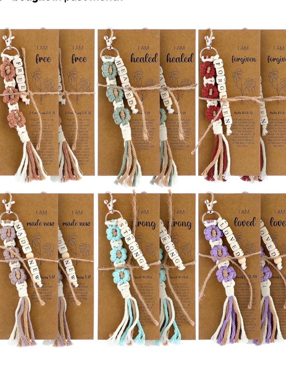 Faith based keychain (choose 1) - Picture 2 of 4